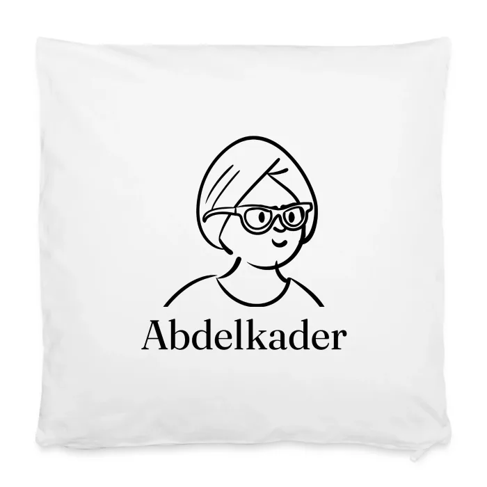 Housse de coussin personnalisée au prénom Abdelkader