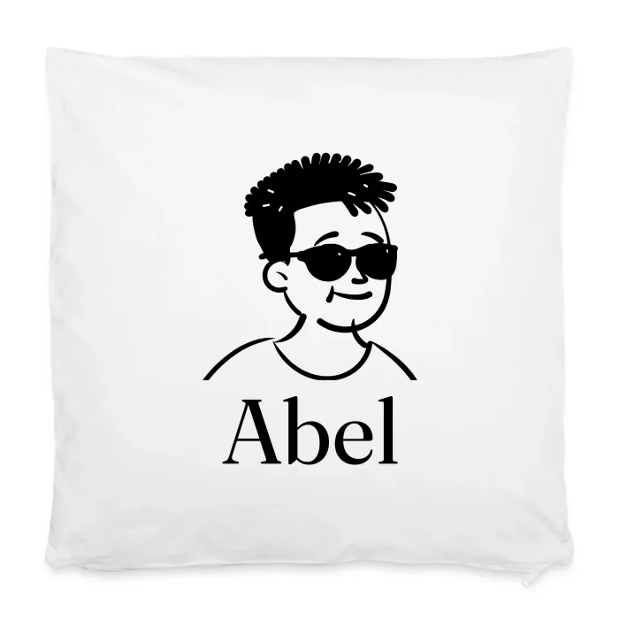 Housse de coussin personnalisée au prénom Abel