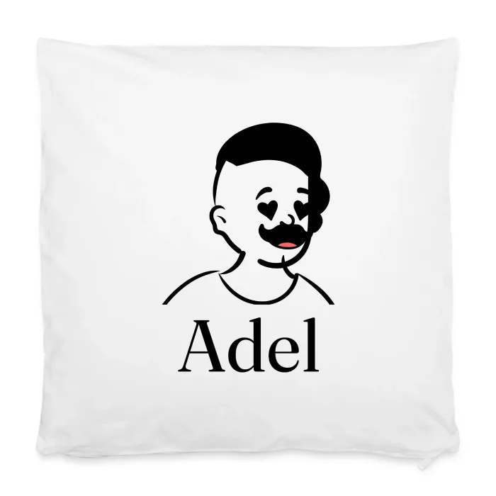 Housse de coussin personnalisée au prénom Adel