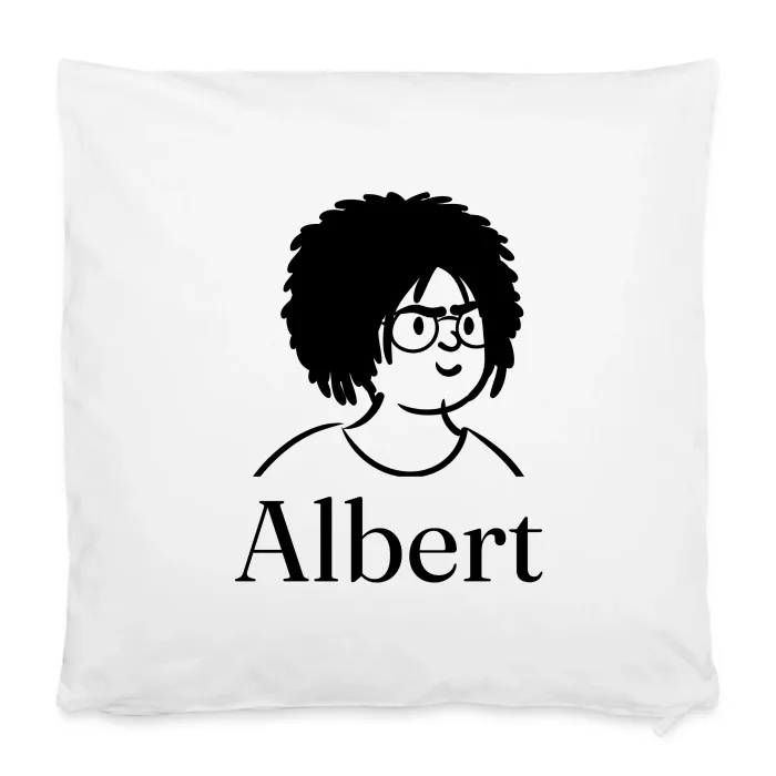 Housse de coussin personnalisée au prénom Albert