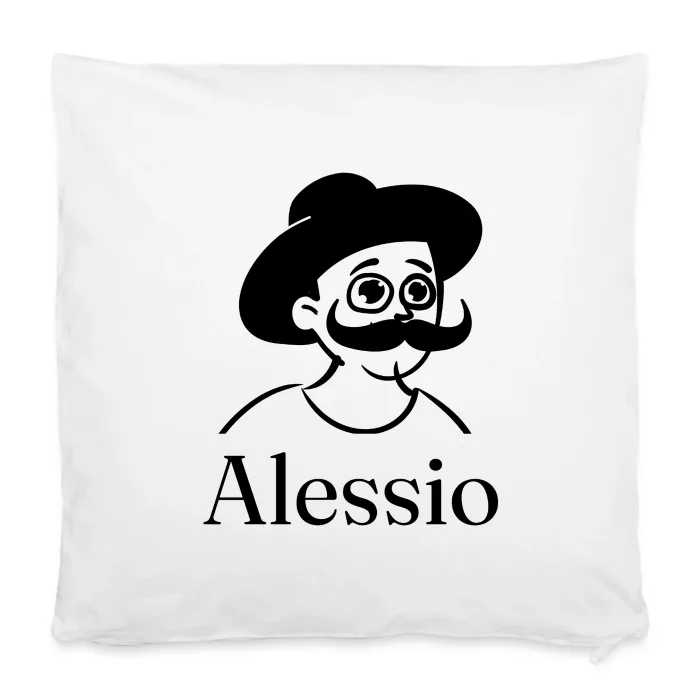 Housse de coussin personnalisée au prénom Alessio