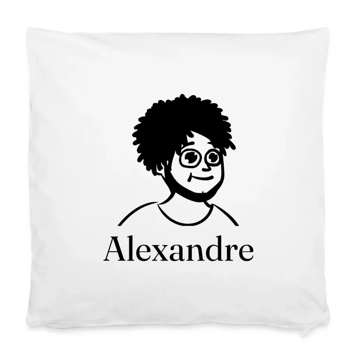 Housse de coussin personnalisée au prénom Alexandre