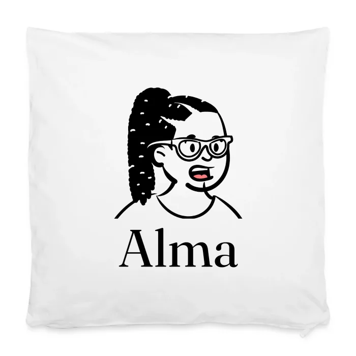 Housse de coussin personnalisée au prénom Alma
