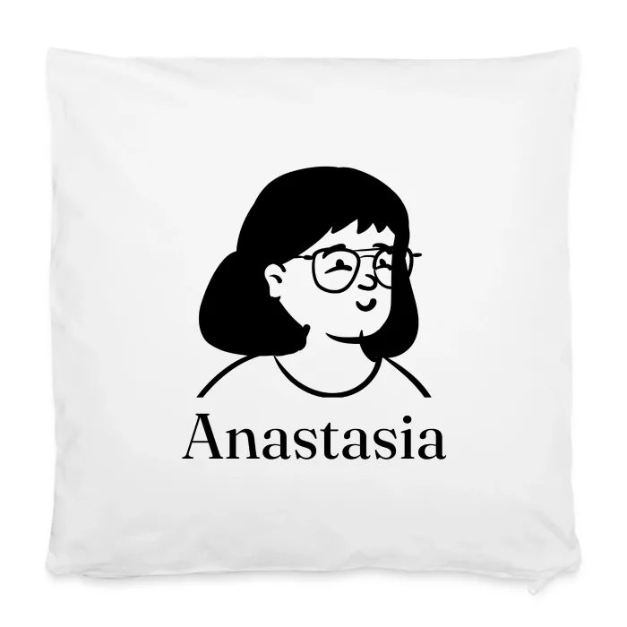 Housse de coussin personnalisée au prénom Anastasia