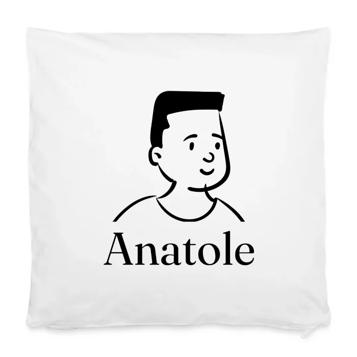 Housse de coussin personnalisée au prénom Anatole