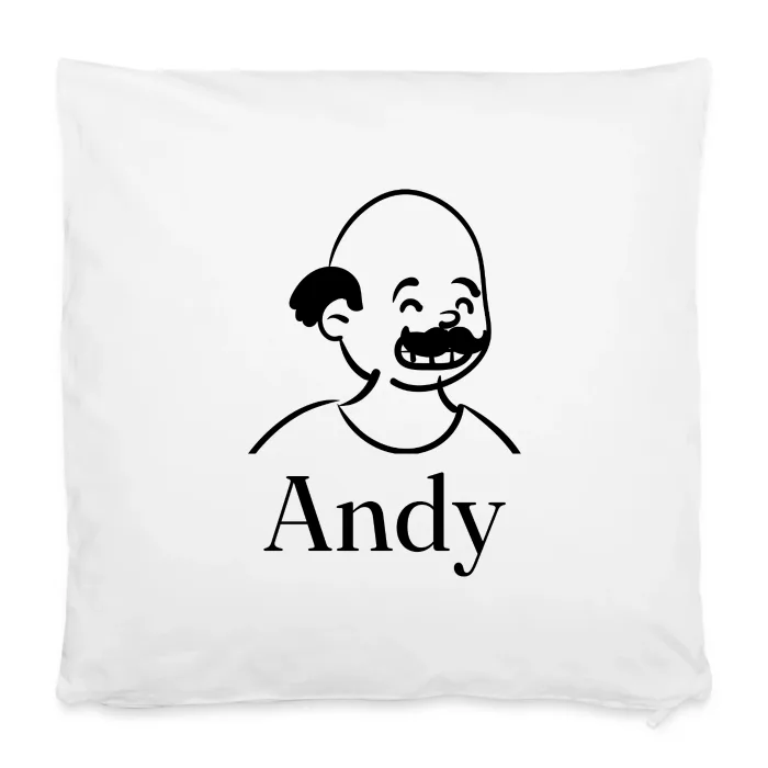 Housse de coussin personnalisée au prénom Andy