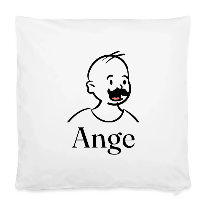 Housse de coussin personnalisée au prénom Ange
