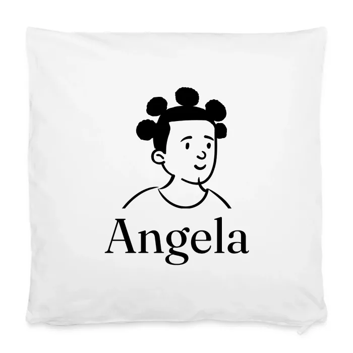 Housse de coussin personnalisée au prénom Angela
