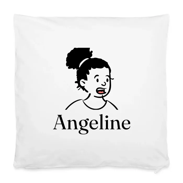 Housse de coussin personnalisée au prénom Angeline