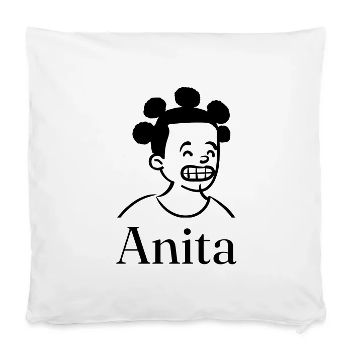 Housse de coussin personnalisée au prénom Anita