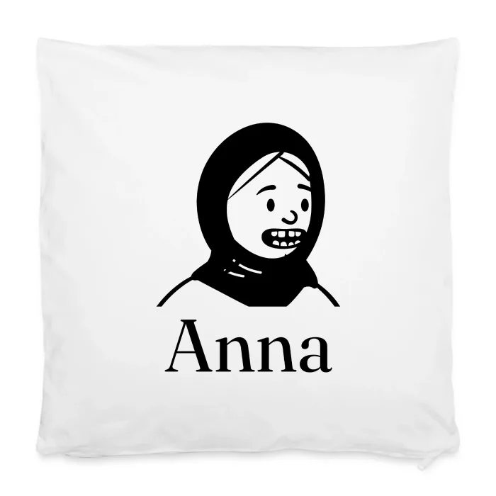 Housse de coussin personnalisée au prénom Anna