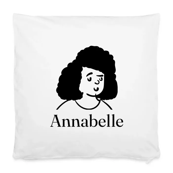 Housse de coussin personnalisée au prénom Annabelle