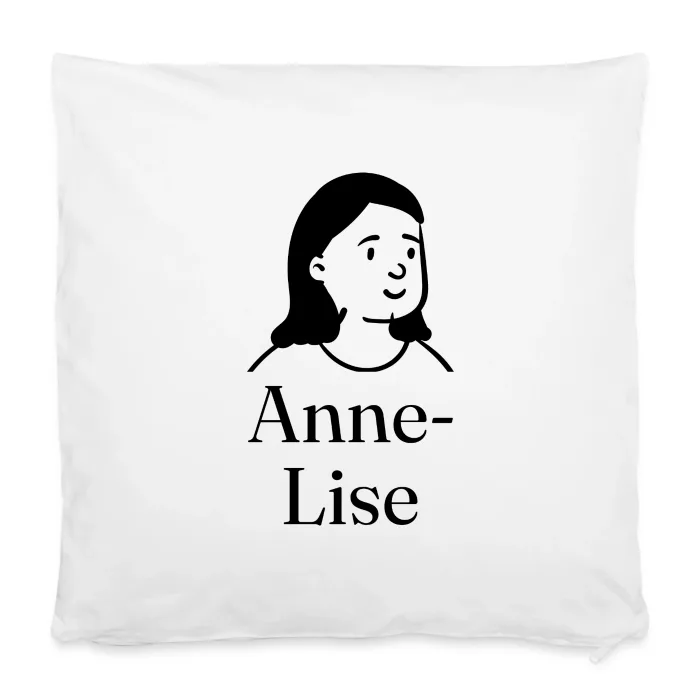 Housse de coussin personnalisée au prénom Anne-Lise