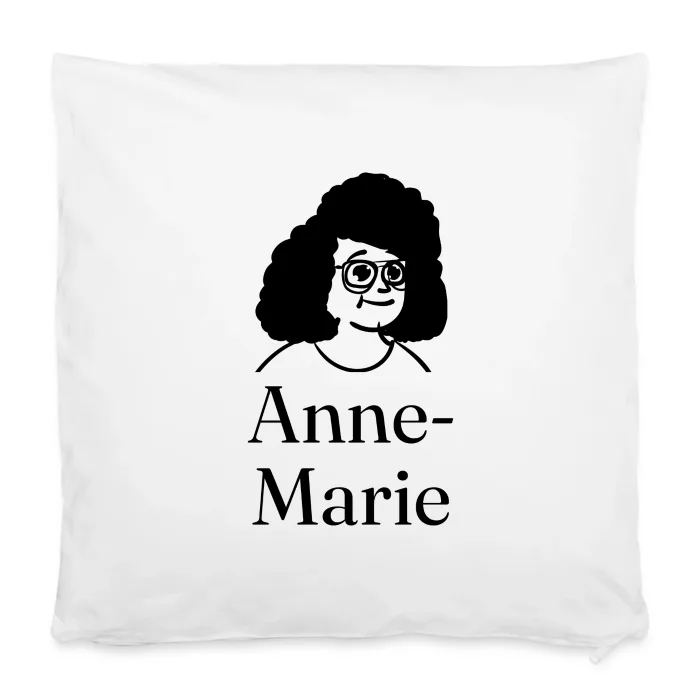 Housse de coussin personnalisée au prénom Anne-Marie