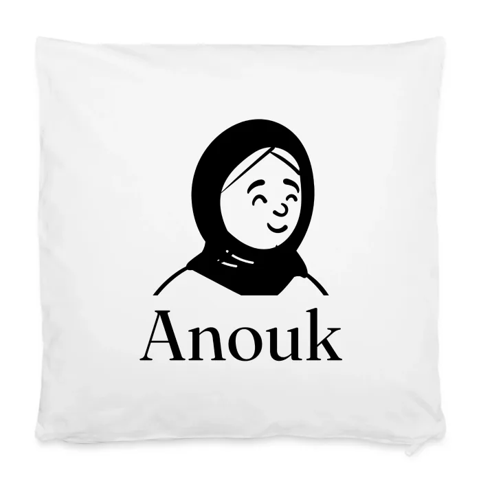 Housse de coussin personnalisée au prénom Anouk