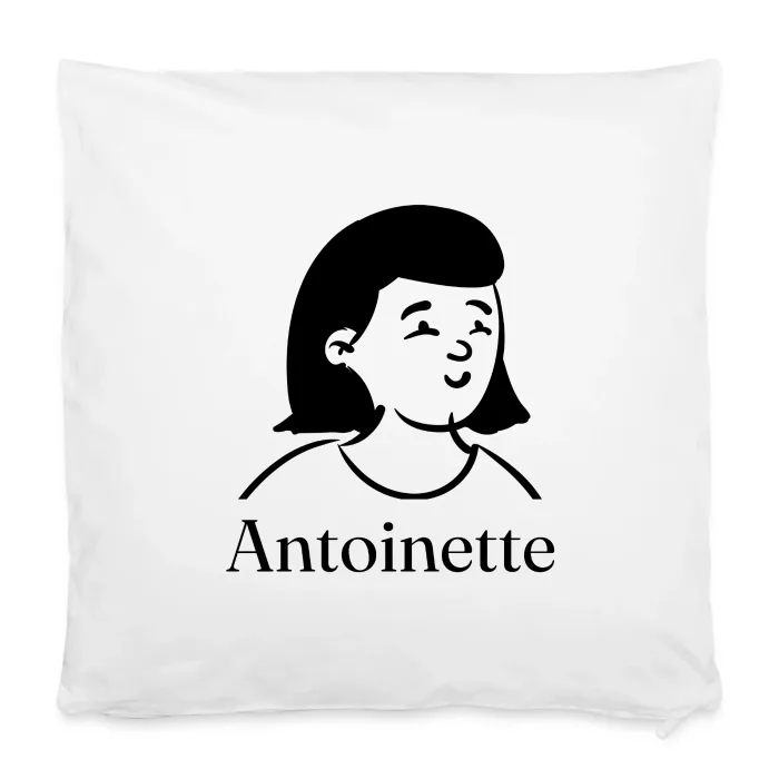Housse de coussin personnalisée au prénom Antoinette