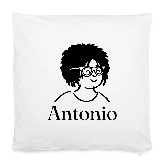 Housse de coussin personnalisée au prénom Antonio