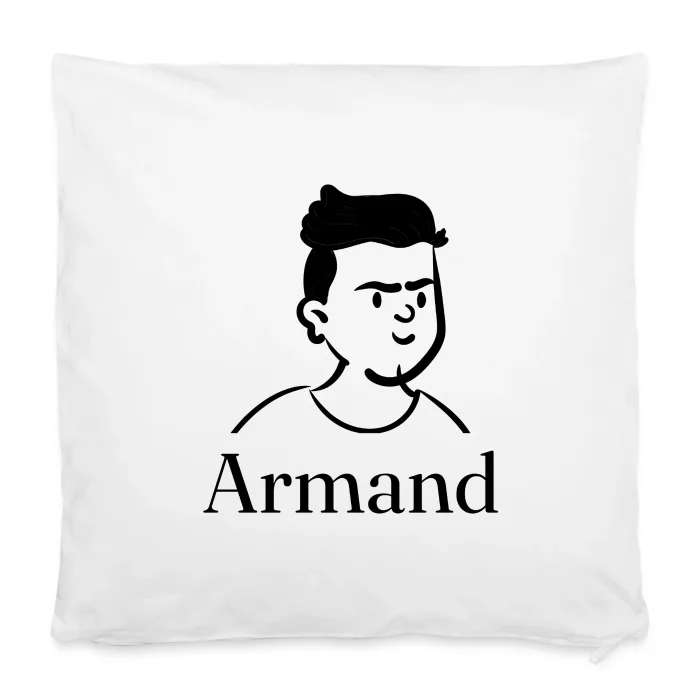 Housse de coussin personnalisée au prénom Armand