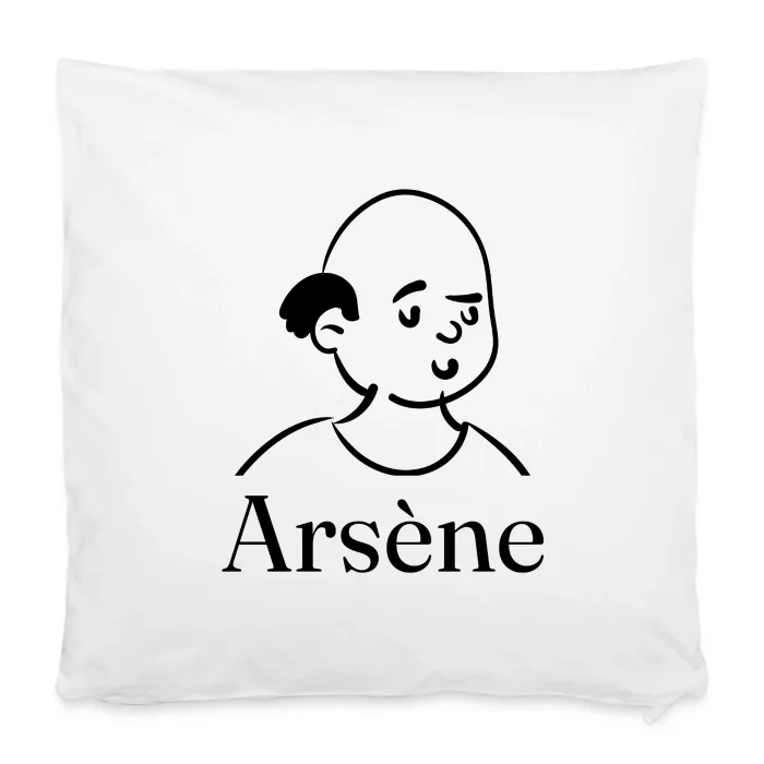 Housse de coussin personnalisée au prénom Arsène