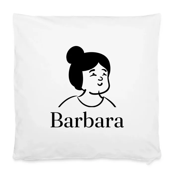 Housse de coussin personnalisée au prénom Barbara