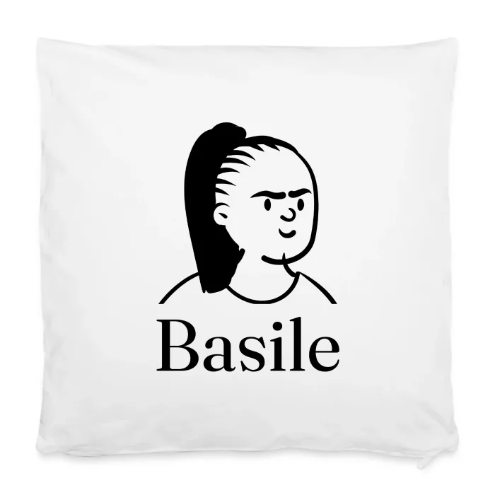 Housse de coussin personnalisée au prénom Basile