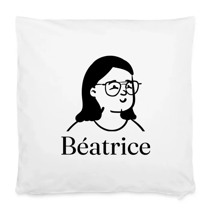 Housse de coussin personnalisée au prénom Béatrice