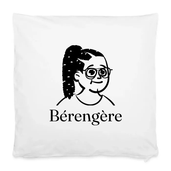 Housse de coussin personnalisée au prénom Bérengère
