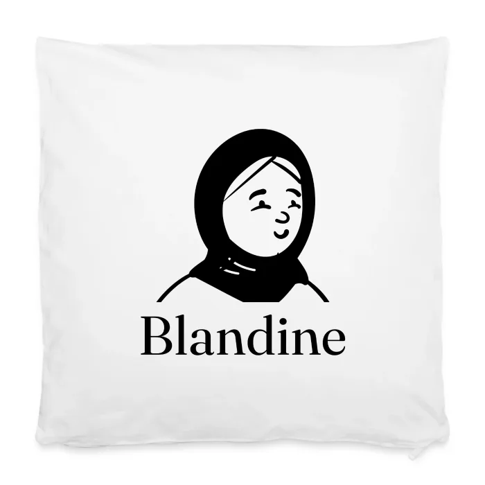 Housse de coussin personnalisée au prénom Blandine
