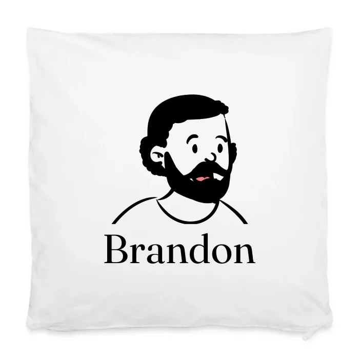 Housse de coussin personnalisée au prénom Brandon