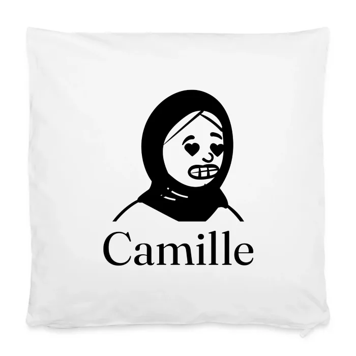 Housse de coussin personnalisée au prénom Camille