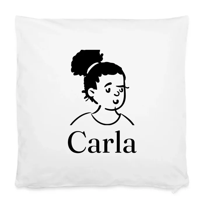 Housse de coussin personnalisée au prénom Carla