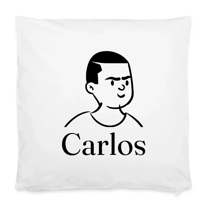 Housse de coussin personnalisée au prénom Carlos