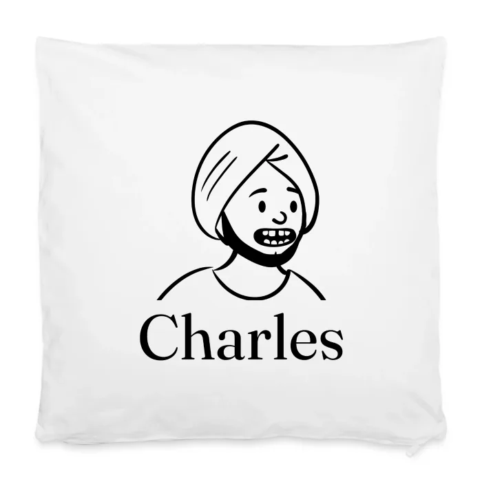 Housse de coussin personnalisée au prénom Charles