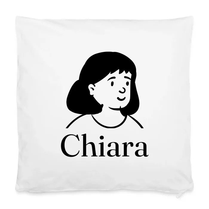 Housse de coussin personnalisée au prénom Chiara