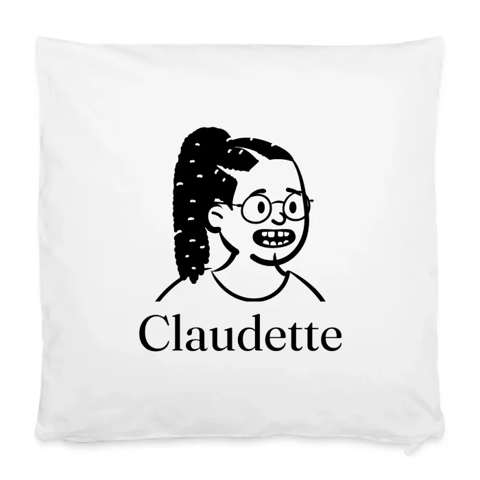 Housse de coussin personnalisée au prénom Claudette