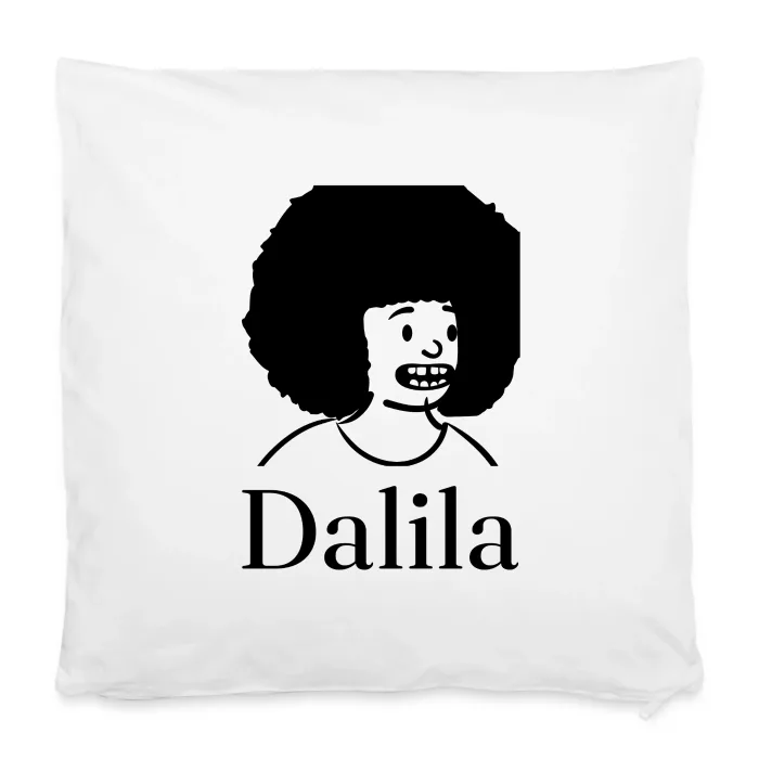 Housse de coussin personnalisée au prénom Dalila