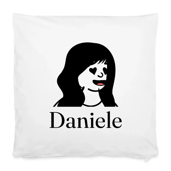 Housse de coussin personnalisée au prénom Daniele