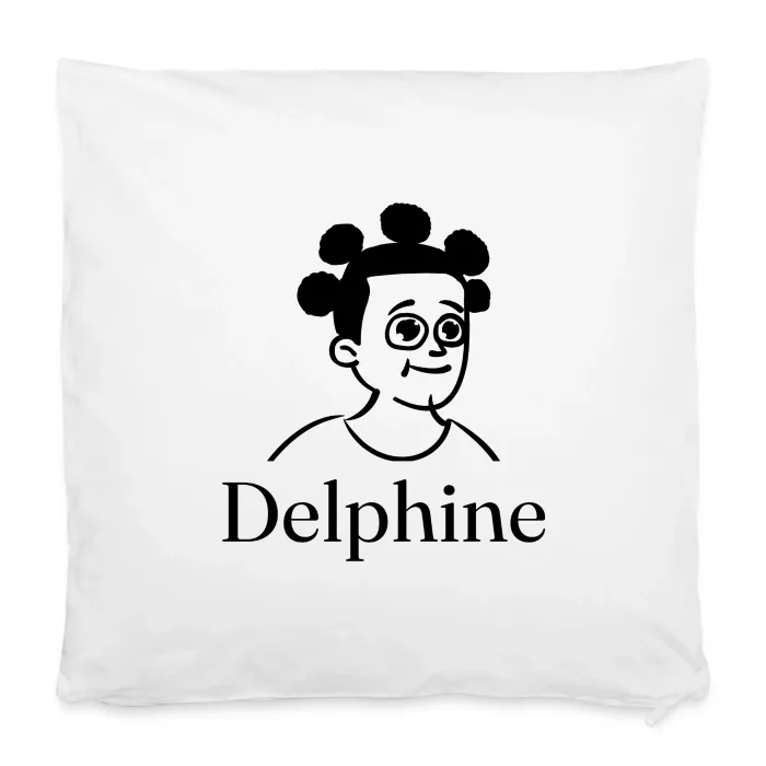 Housse de coussin personnalisée au prénom Delphine