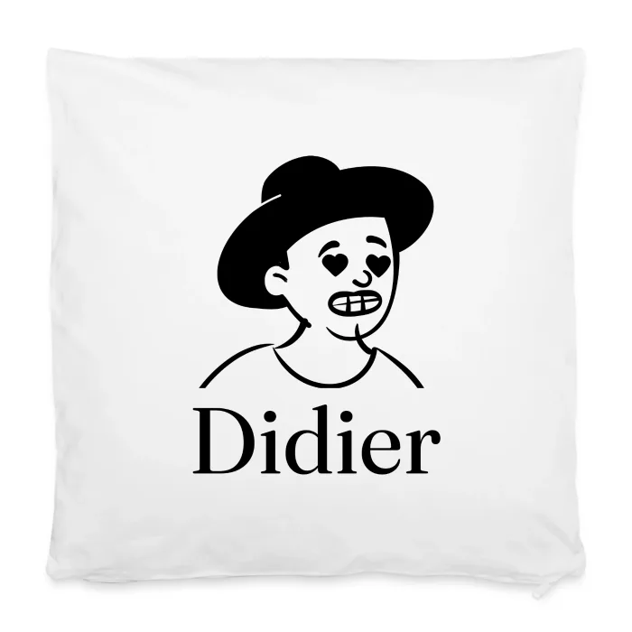 Housse de coussin personnalisée au prénom Didier