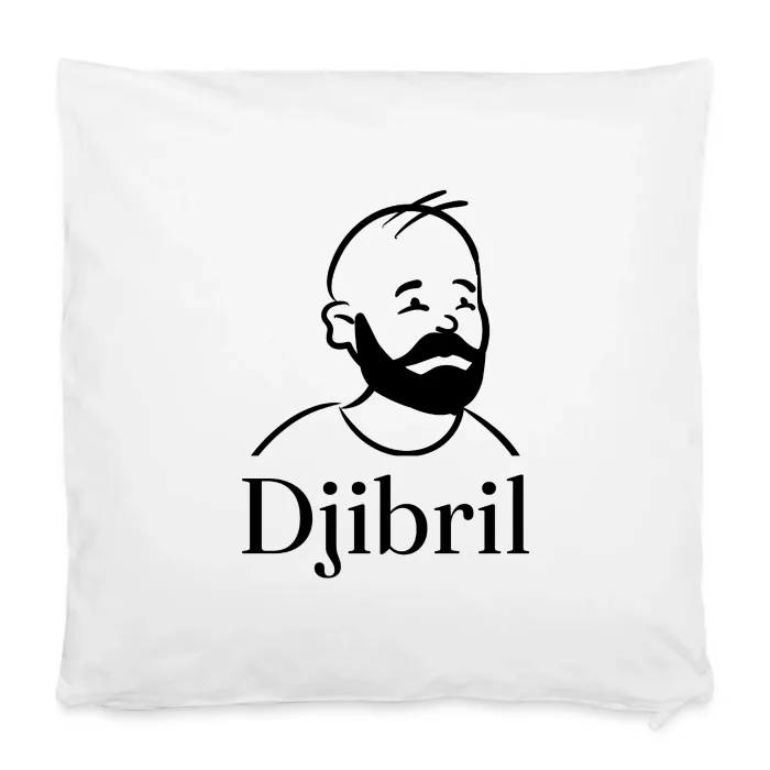 Housse de coussin personnalisée au prénom Djibril