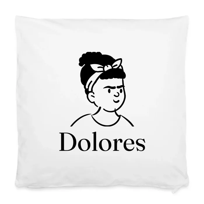 Housse de coussin personnalisée au prénom Dolores