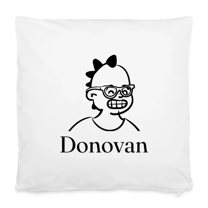 Housse de coussin personnalisée au prénom Donovan