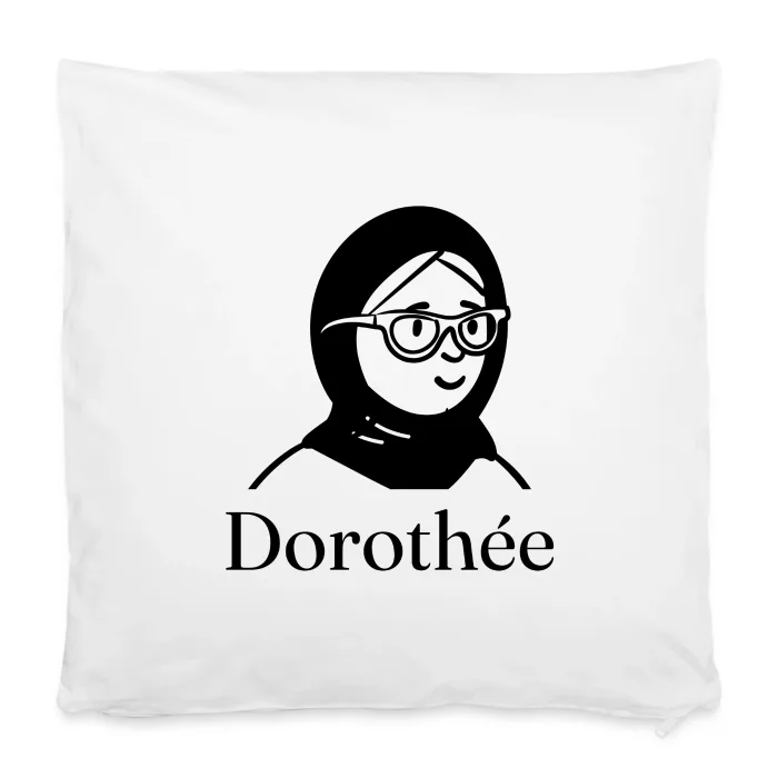Housse de coussin personnalisée au prénom Dorothée