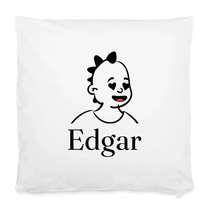 Housse de coussin personnalisée au prénom Edgar