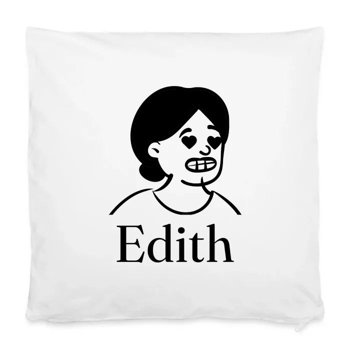 Housse de coussin personnalisée au prénom Edith