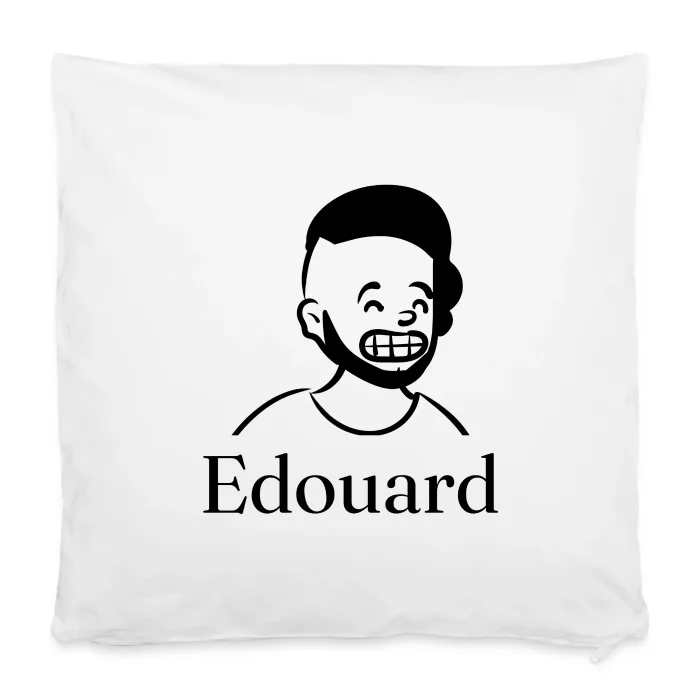 Housse de coussin personnalisée au prénom Edouard