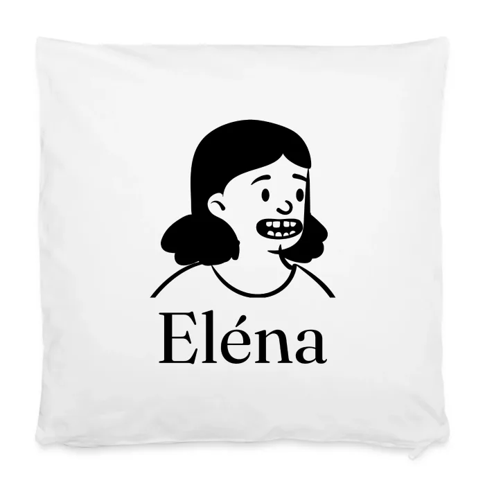 Housse de coussin personnalisée au prénom Eléna