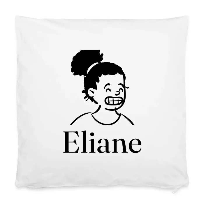 Housse de coussin personnalisée au prénom Eliane