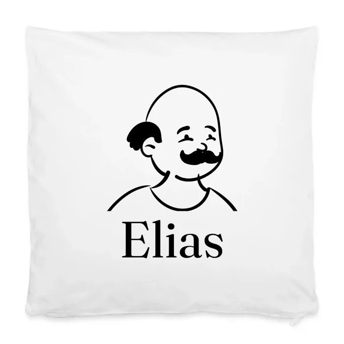 Housse de coussin personnalisée au prénom Elias