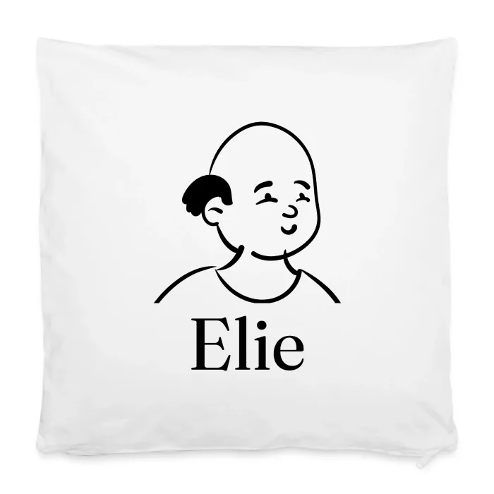 Housse de coussin personnalisée au prénom Elie